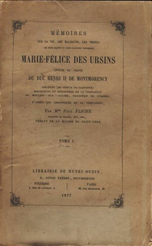 Mémoires marie félice - marie-félice, des