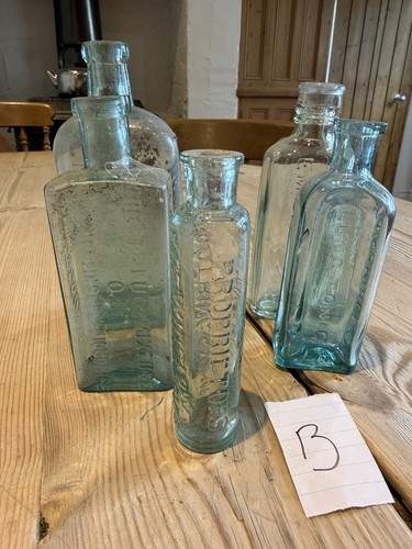 Vintage glass bottles - glass,
