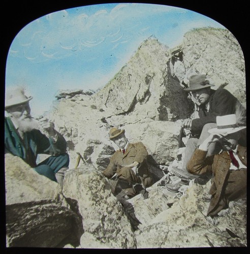Glass magic lantern slide - glass,
