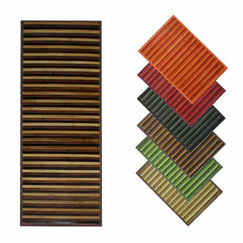 Tappeto bamboo degrade con - in,