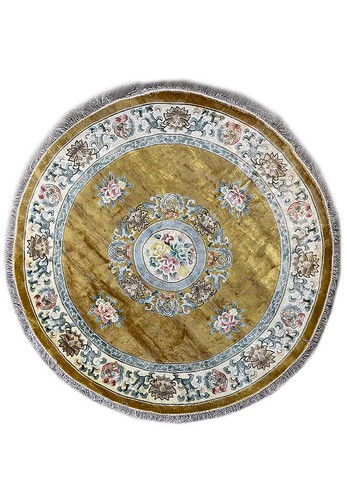 Tappeto seta bambù tondo 7x7'