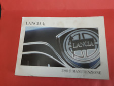Lancia K 2.0-2.0 turbo-2.4-3.0-2.4 td Libretto uso e manutenzione Originale 1996
