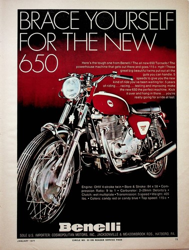 Benelli 650 tornado 1971 - tornado,