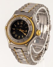 Orologio Da Donna Ebel Due Toni Diver In Quarzo Cinturino Nero 183912