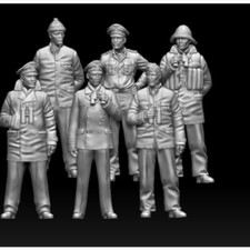 WWII U-boat tedesco 6 figurine