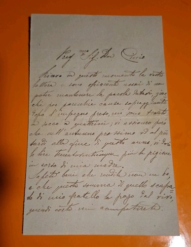 1894 manoscritto ospedaletto - ,