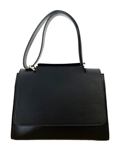 Borsa donna vera pelle nera - borsa,