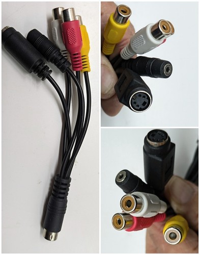 Cavo video9 pin a - s-video9, rca