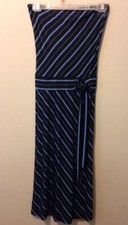 Abito donna vintage gotico nero blu emo anni 90 senza spalline elasticizzato versatile