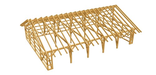 Capannone legno passau - legno,