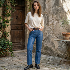 Pantalone donna blu elettrico