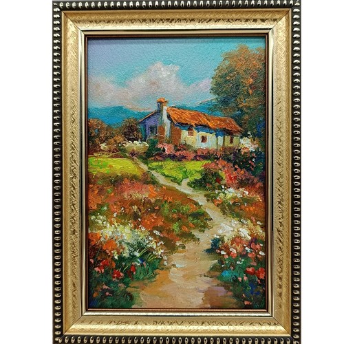 Dipinto olio natura estiva