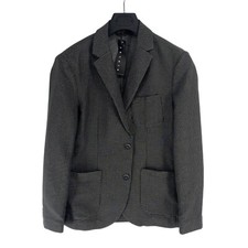 SISLEY Giacca Blazer Slim Fit Grigio Scuro Da Uomo Taglia EU 50 UK/US 40