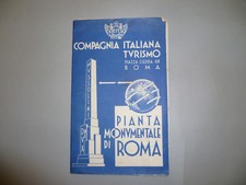 Compagnia Italiana Turismo Roma Pianta Monumentale Roma Lazio Duce Fascio CIT