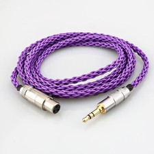 Cavo aggiornato cuffie 8Core OCC 3,5 mm stereo a mini XLR per AKG Q701 K240S