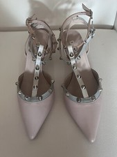 Scarpe Decolte’ Con Borchie Donna k Vera Pelle Cuoio