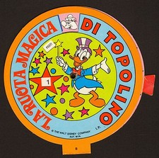 LA RUOTA MAGICA DI TOPOLINO PAPERINO WALT DISNEY MINNIE PAPERONE GIOCO ANNI 80