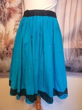 Gonna con paillettes blu