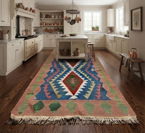 Tappeto vintage casale - , lana
