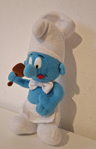Peluche puffo cuoco - puffo, ottimo