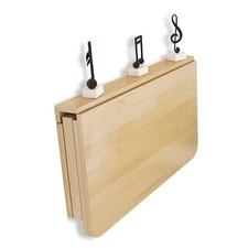 Tavolo Pieghevole da Parete Scrivania da Muro in Legno Massello per Cucina