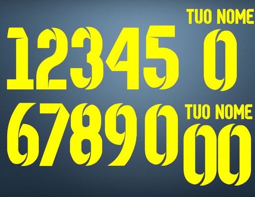 Numeri per maglia - maglia, calcio