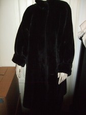 CAPPOTTO PELLICCIA ECO SINTETICA ECOLOGICA FAUX FUR NERA CASTORO CASTORINO 50/52