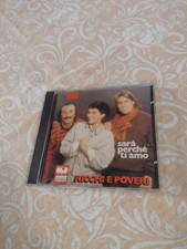 RICCHI E POVERI SARA' PERCHE' TI AMO MEGA RARO CD 1989 CGD OTTIMO CD COME NUOVO