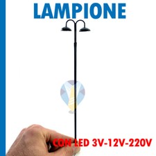 LAMPIONE LANTERNA PER PRESEPI PRESEPE DIORAMA MODELLISMO PLASTICO CON LED