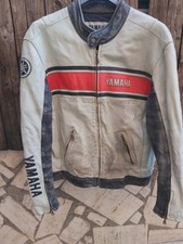 Giacchetto Pelle Moto Yamaha Vintage Rd 350 500 Xt 500 600 TT size L