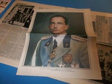 1934 STAMPA PRINCIPE UMBERTO MARIA DI PIEMONTE NAPOLI  MUSSOLINI IN PUGLIA