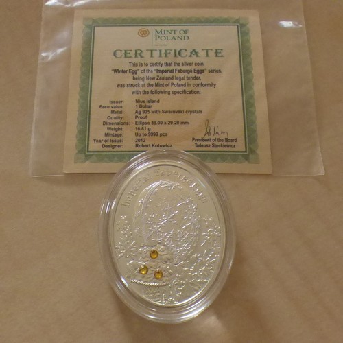 Niue faberge winterr egg - 1$,
