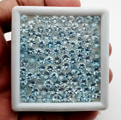 Topazio blu cielo - , naturale