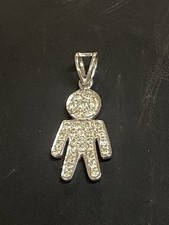 Ciondolo Bimbo In Oro e Diamanti