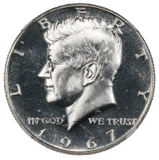 1967 SMS Kennedy mezzo dollaro