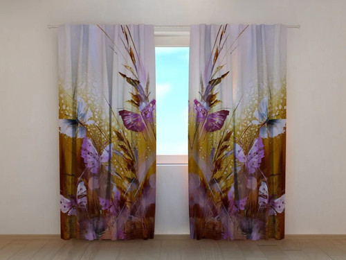 Tende farfalle fiori - tende,