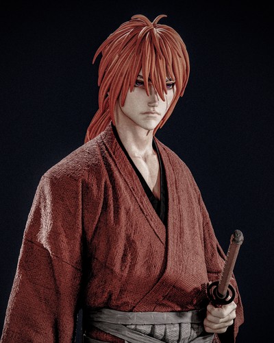 Statua statuina kenshin himura - kenshin,