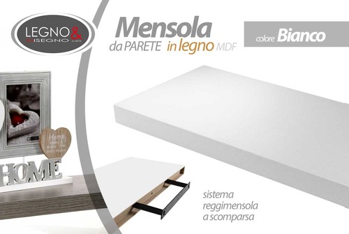 Mensola cm bianca - mensola,