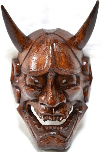 Legno maschera tradizionale - maschera,
