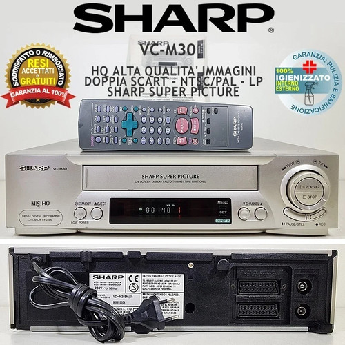 Videoregistratore vhs sharp - videoregistratore,