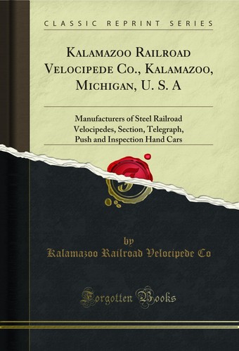 Kalamazoo railroad velocipede - kalamazoo,