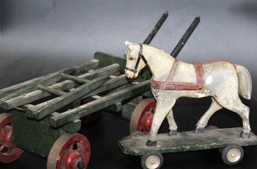 Vecchio legno cavallo con - legno,