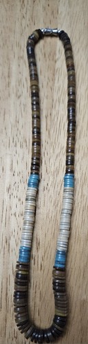 Voluta shell heishi - shell, sterling