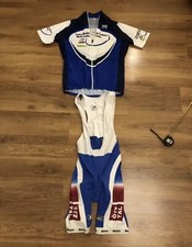Completo ciclismo Estivo Uomo Donna Santini Maglia Salopette Tg. XS S Ragazzo