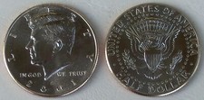 USA Kennedy mezzo dollaro 2001