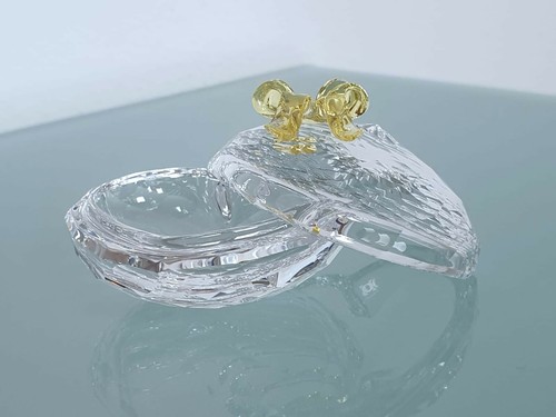 Swarovski cuore fiocco giallo - cuore, giallo.
