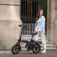 Adulto Biciclette Elettriche 14" pieghevole 250W 25KM/H Bici Elettrica 48V 7.5AH