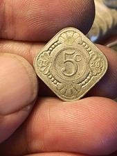 NETHERLAND OLANDA Splendide monete da 5 centesimi Guglielmina Paesi Bassi 