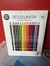 Pastelli TINTA UNITA 18 Pezzi Mina 4.2 Colori a matita