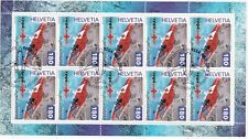 Svizzera 2002 50° dell'elisoccorso  MF (N°1712) di 10 valori usato (Cod.5853)